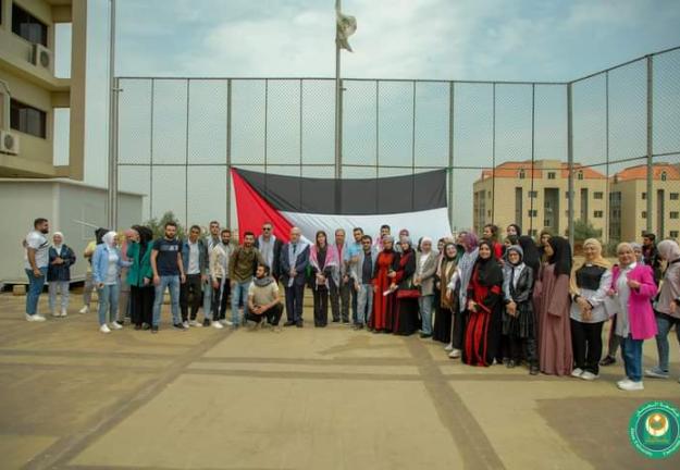 طلاب الجنان في وقفة تضامنيّة