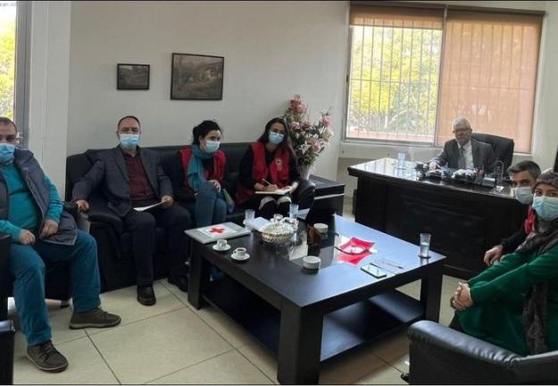 زيارة وفد من الصليب الأحمر الإسباني