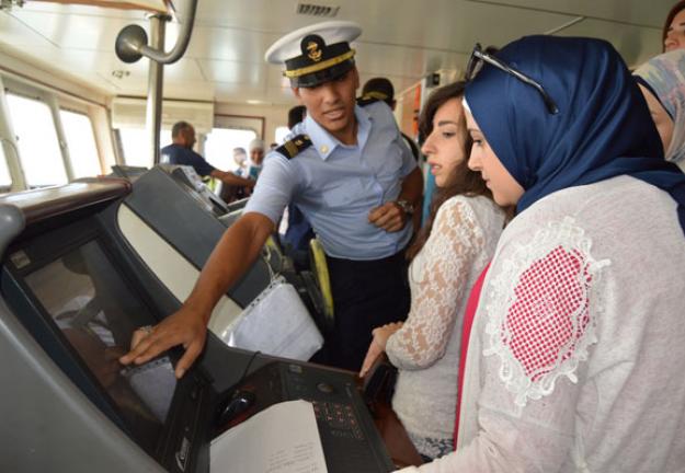 زيارة طلاب الجنان سفينة التدريب (عايدة 4) في مرفأ طرابلس