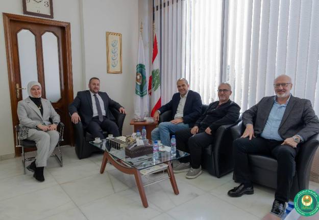 الدّكتور يكن يستقبل رجل الأعمال الأستاذ غسّان سمير الجسر