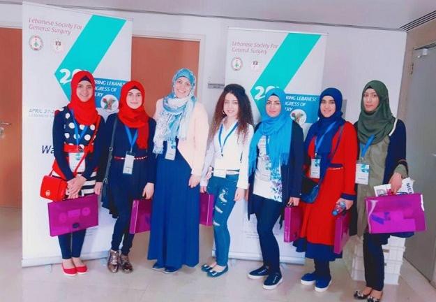 طلاب التمريض في صيدا يشاركون في مؤتمر الجمعية العلمية للجراحين