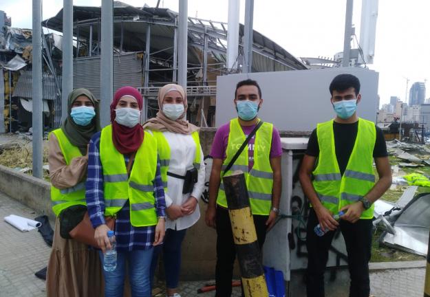 الجنان تشارك في الحملات والمبادرات الإنسانية والصحية لمساعدة المتضررين جراء إنفجار مرفأ بيروت