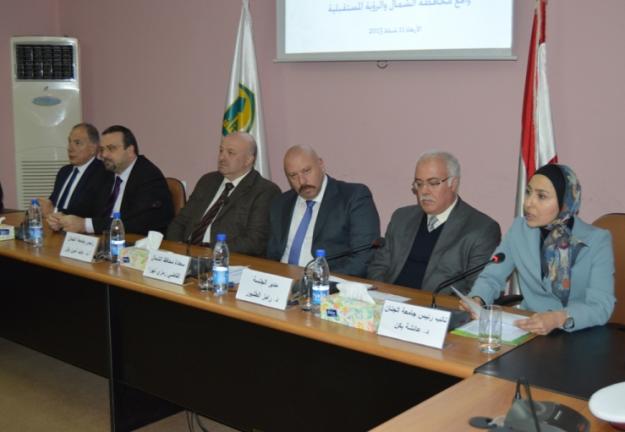 حوار في جامعة الجنان مع محافظ الشمال