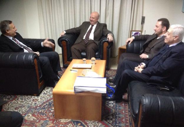 زيارة وفد الجامعة لسفير المملكة الأردنية الهاشمية