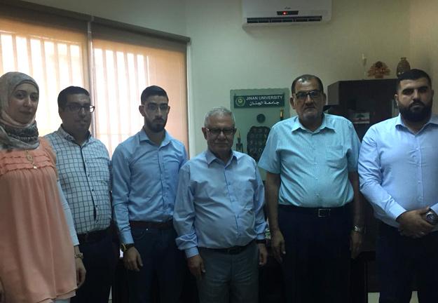 وفد تربوي من حركة حماس والرابطة الإسلامية لطلبة فلسطين في جامعة الجنان ـ صيدا