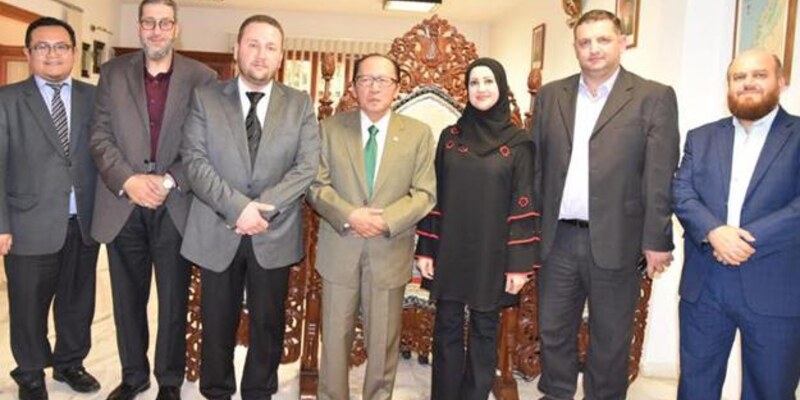 وفد الجنان في زيارة شكر لسفارة أندونيسيا