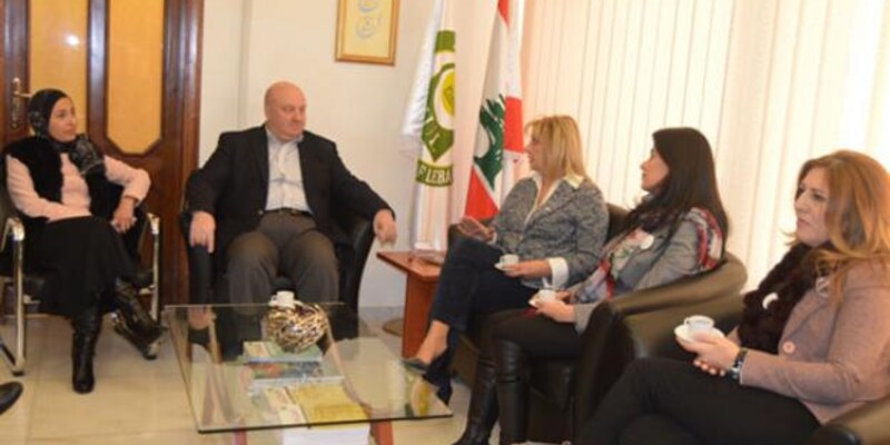 وفد الاتحاد العربي للمرأة المتخصصة في جامعة الجنان