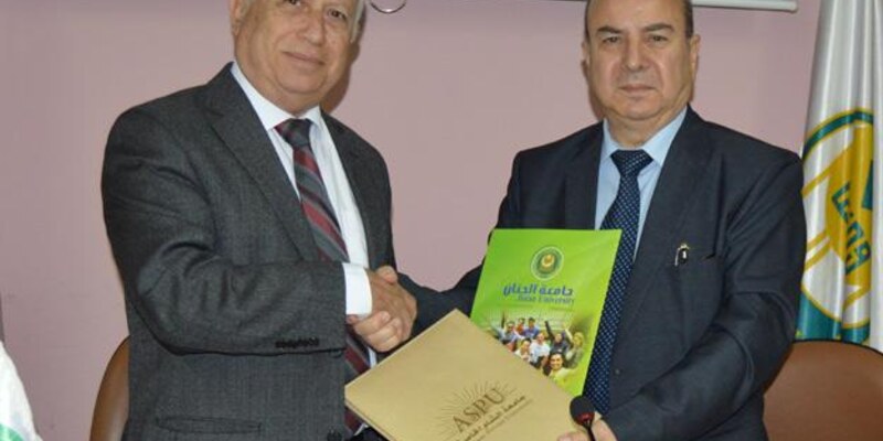 الجنان توقع اتفاقية مع جامعة الشام الخاصة