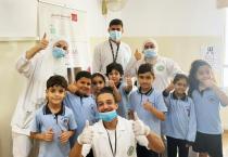 طلّاب التمريض يُشاركون في نشاط الصحّة المدرسيّة بالتعاون مع مؤسّسة الحريريّ